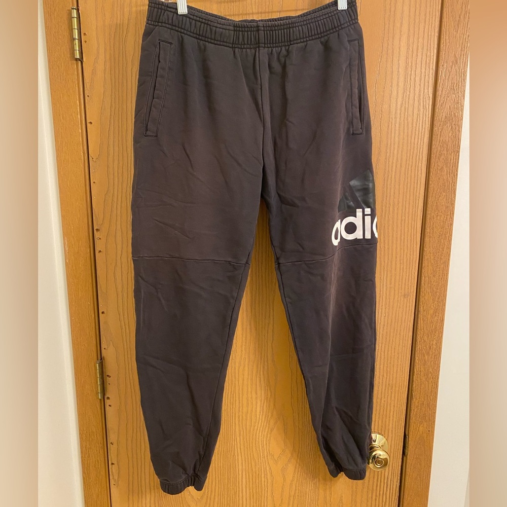Adidas Black Jogger Pants Size Large